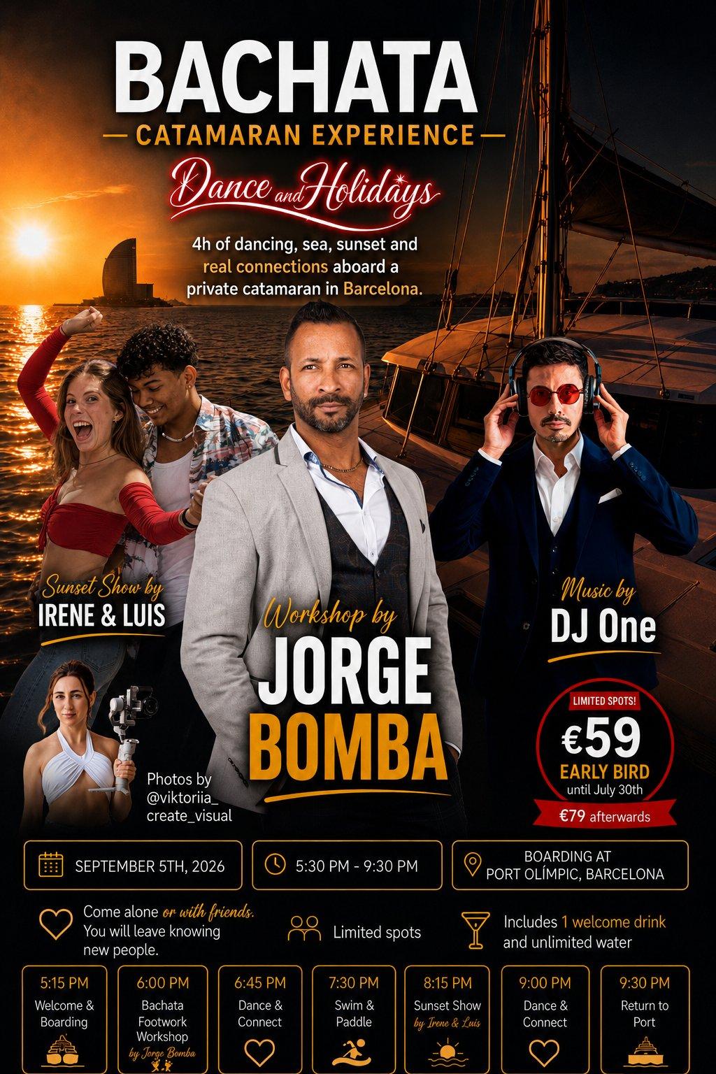BACHATA CATAMARAN EXPERIENCE/BACHATA TARDEO EN CATAMARÁN