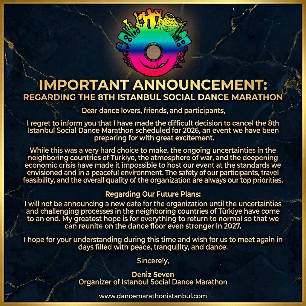 POSTPONED 8th Istanbul Social Dance Marathon TURKIYE