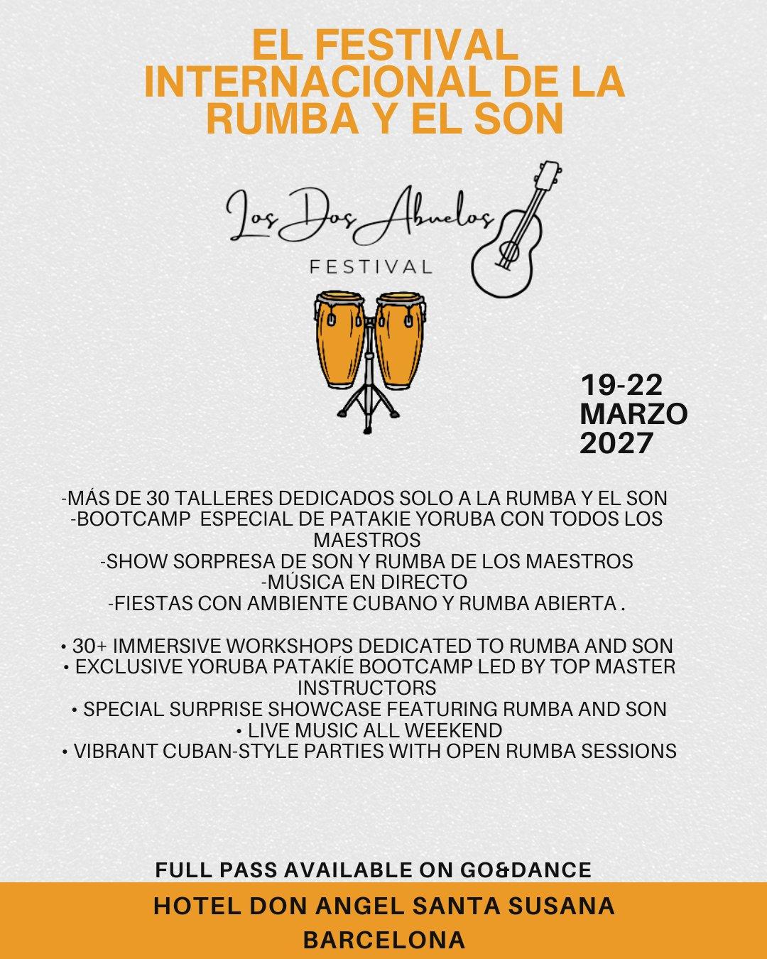 LOS DOS ABUELOS Festival 2027 El Festival Internacional de La Rumba y El Son