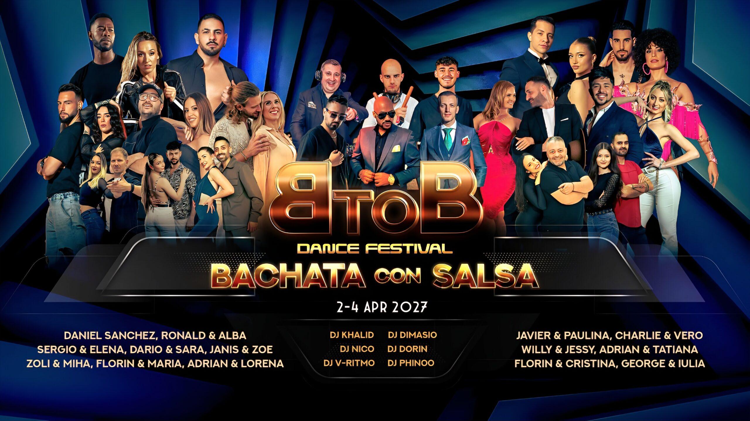 BtoB Bachata con Salsa 2-4 April 2027 Bucharest Romania