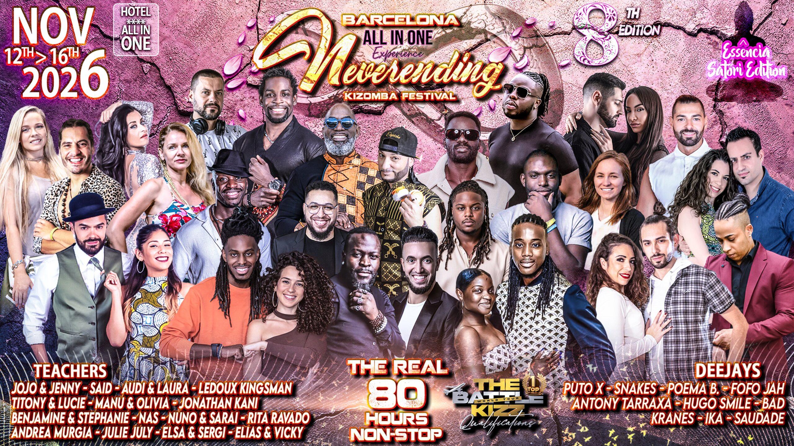Neverending Kizomba Festival BARCELONA 2026 - 8th Ed.