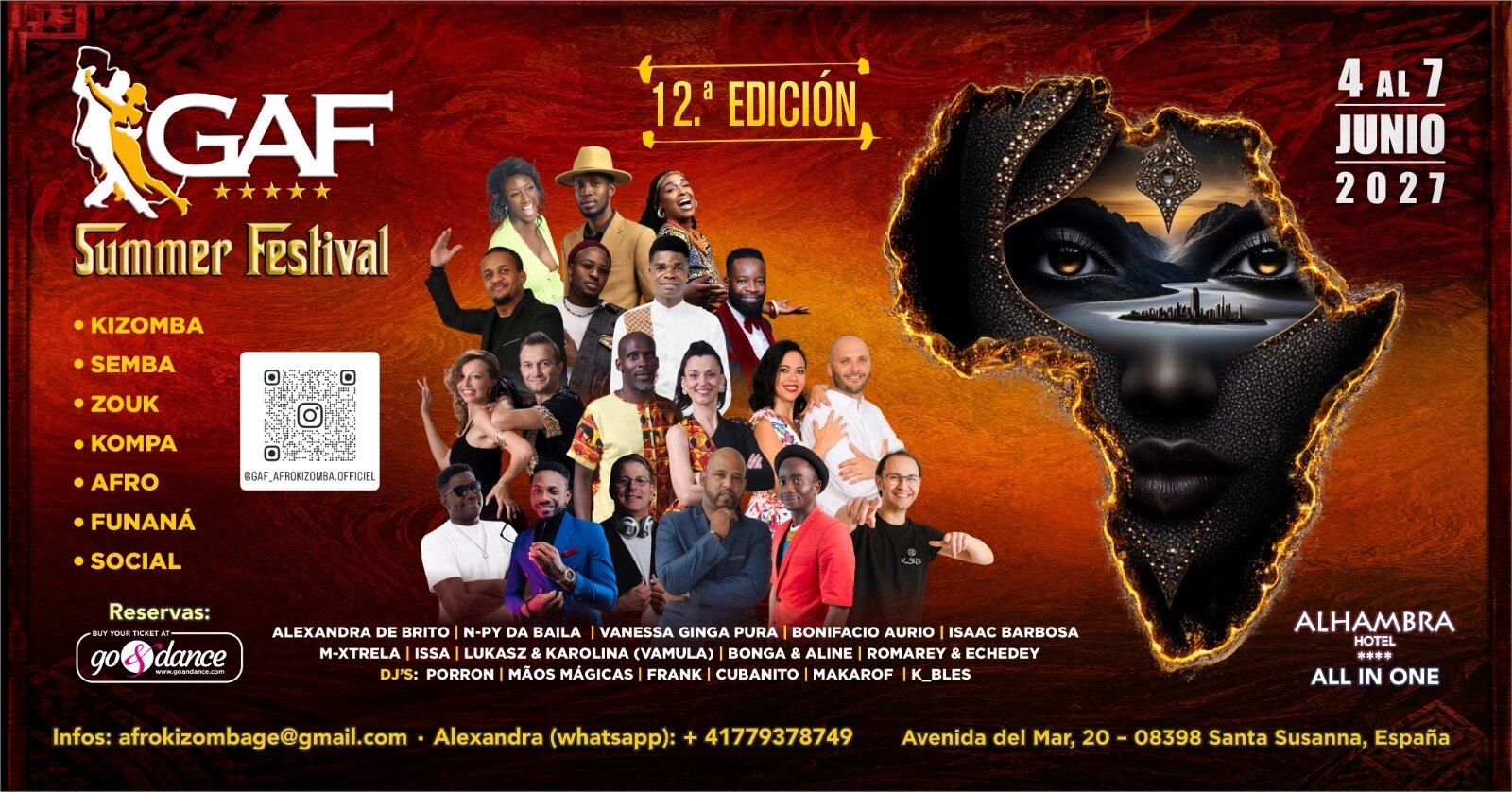 GAF SUMMER FESTIVAL 4 -7 JUNE 2027